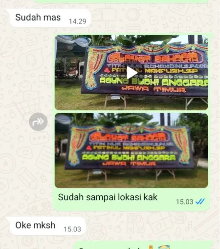 Pengiriman Papan Bunga Batangsaren Kauman